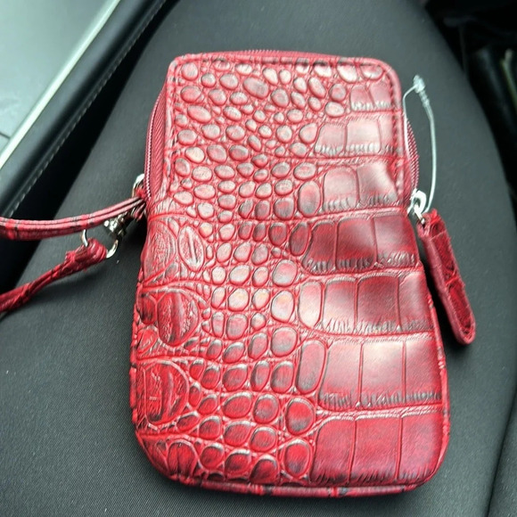 Fashion faux croc leather wrislet pouch card holder New - Picture 4 of 10